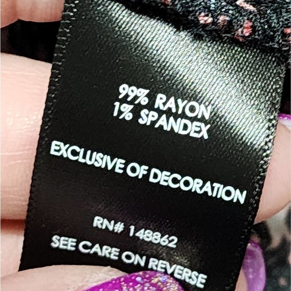 Torrid Emma Babydoll Rayon Slub Lace Trim hearts Stars Tunic Top plus Size 2X - Picture 11 of 13